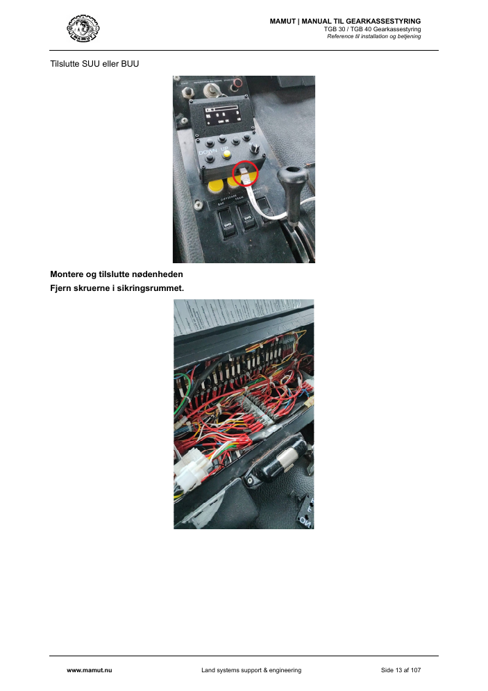 MAMUT TGB Manual page 13