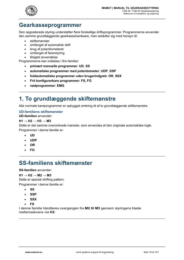 MAMUT TGB Manual page 16