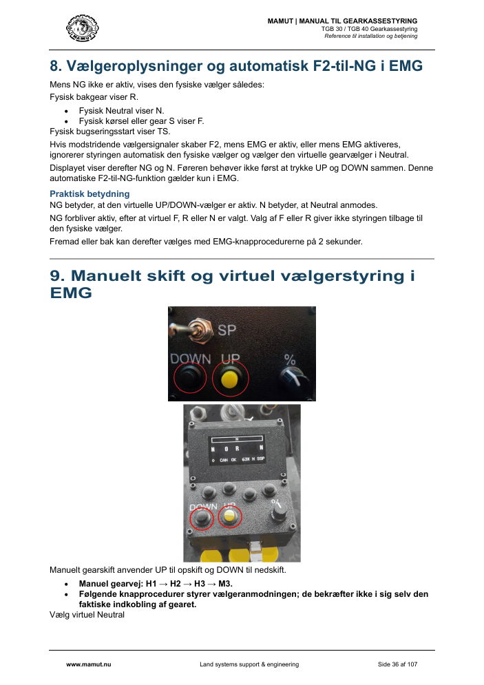 MAMUT TGB Manual page 36