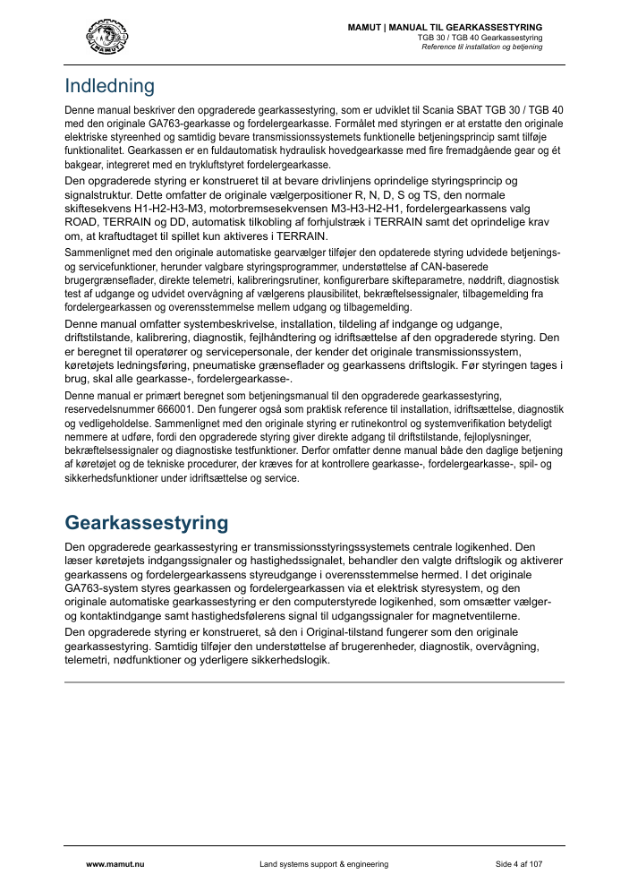 MAMUT TGB Manual page 4
