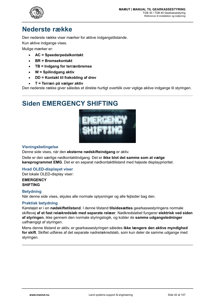 MAMUT TGB Manual page 42