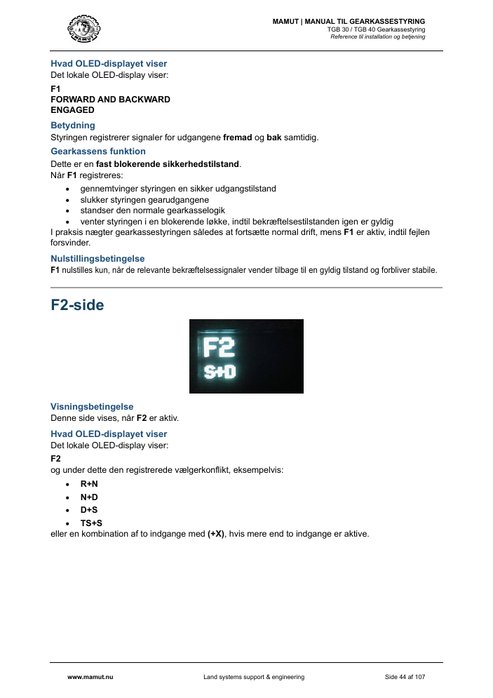MAMUT TGB Manual page 44