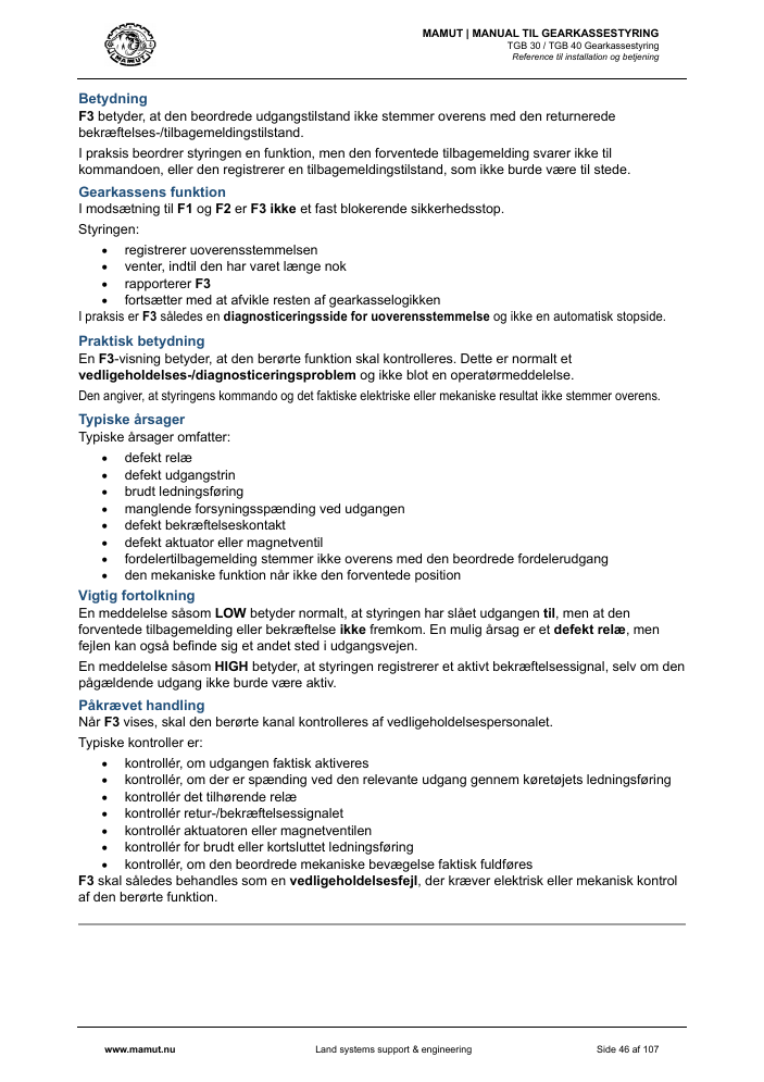 MAMUT TGB Manual page 46