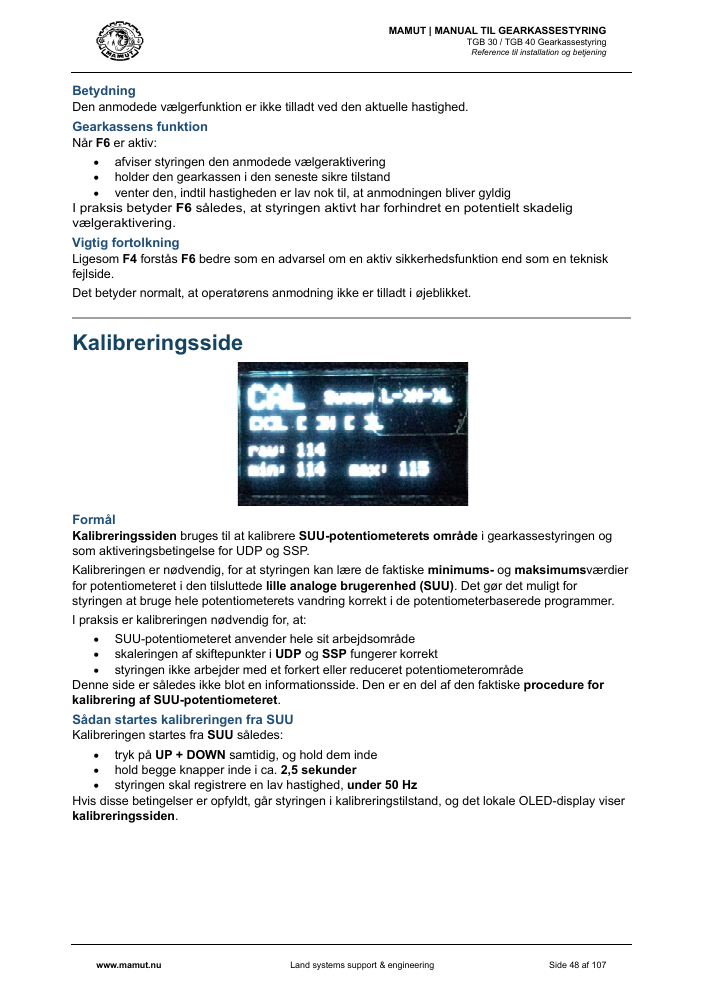 MAMUT TGB Manual page 48