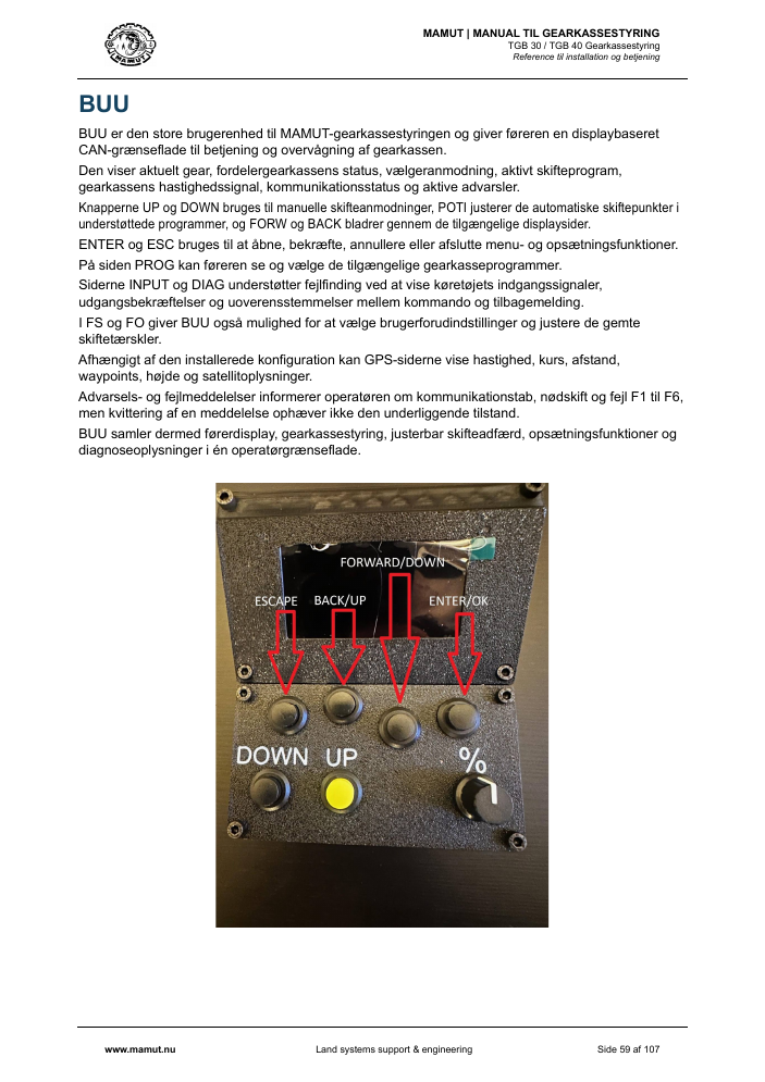 MAMUT TGB Manual page 59