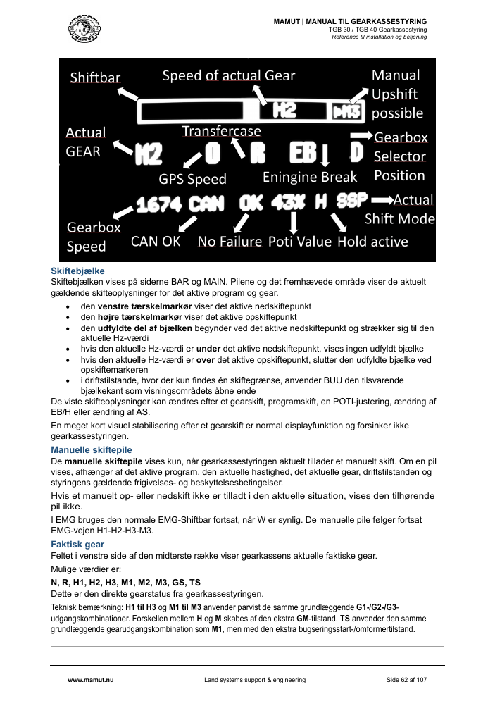 MAMUT TGB Manual page 62