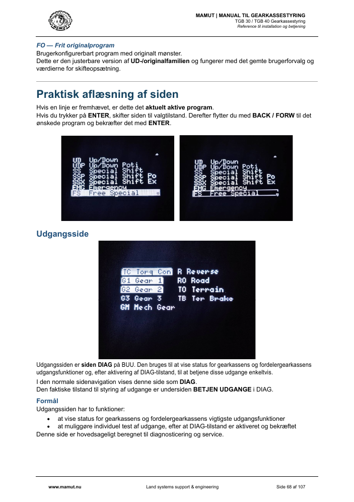 MAMUT TGB Manual page 68