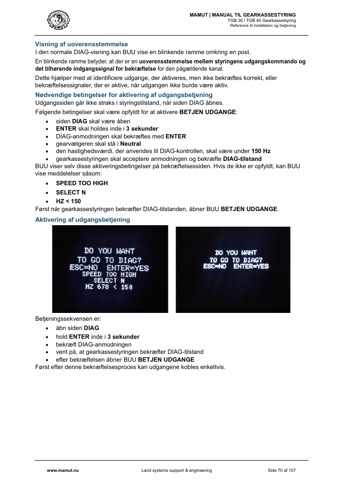 MAMUT TGB Manual page 70
