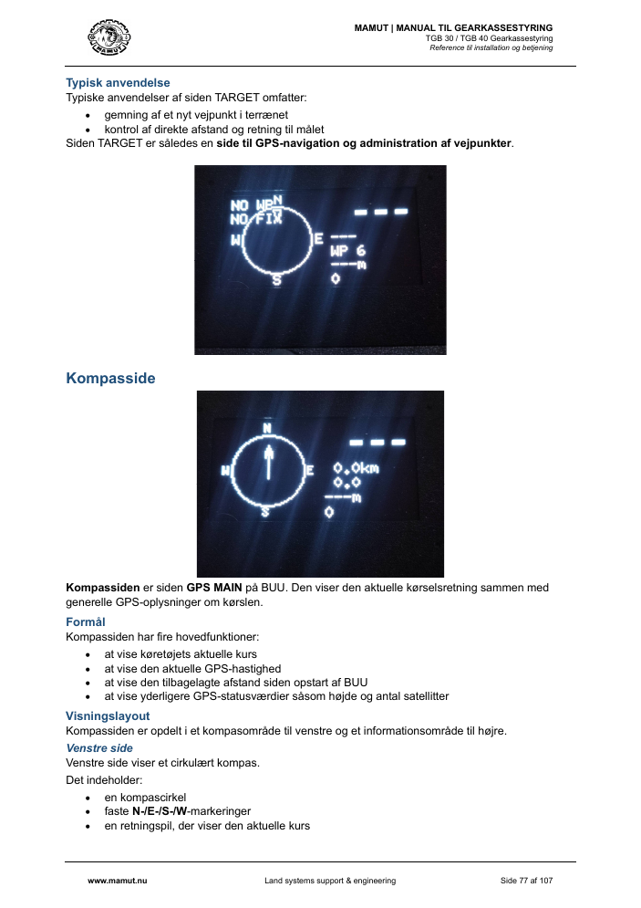 MAMUT TGB Manual page 77