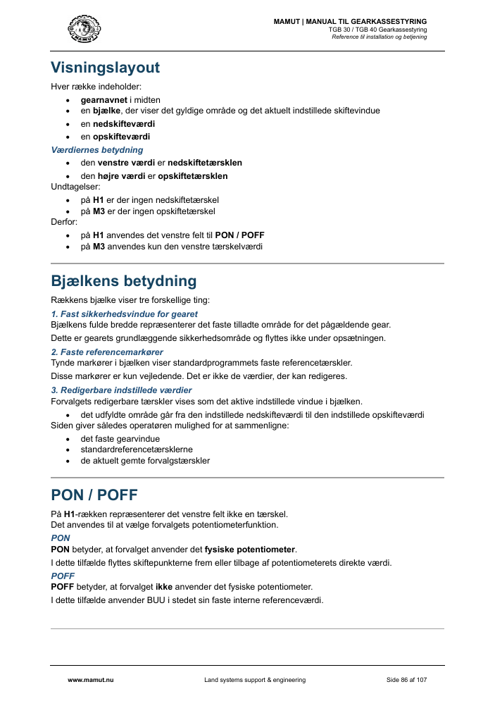 MAMUT TGB Manual page 86