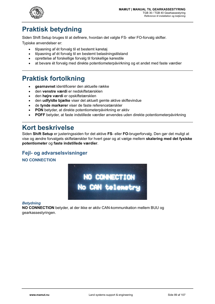 MAMUT TGB Manual page 89