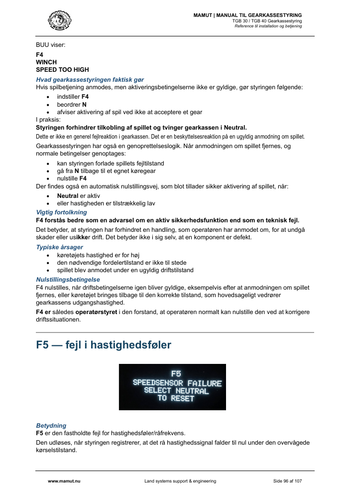 MAMUT TGB Manual page 96
