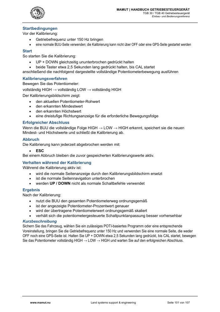 MAMUT TGB Anleitung page 101