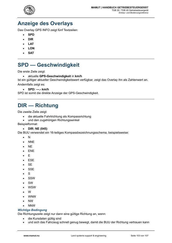 MAMUT TGB Anleitung page 103