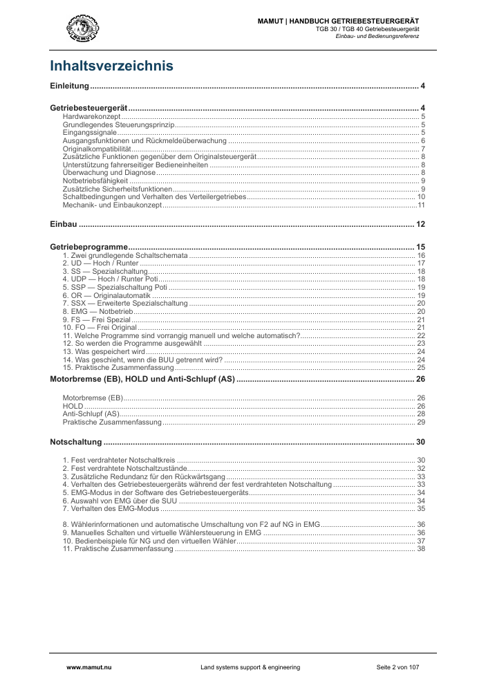 MAMUT TGB Anleitung page 2