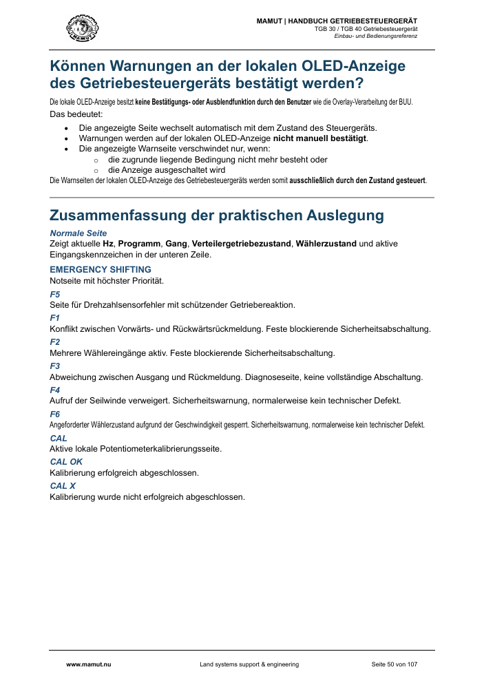 MAMUT TGB Anleitung page 50