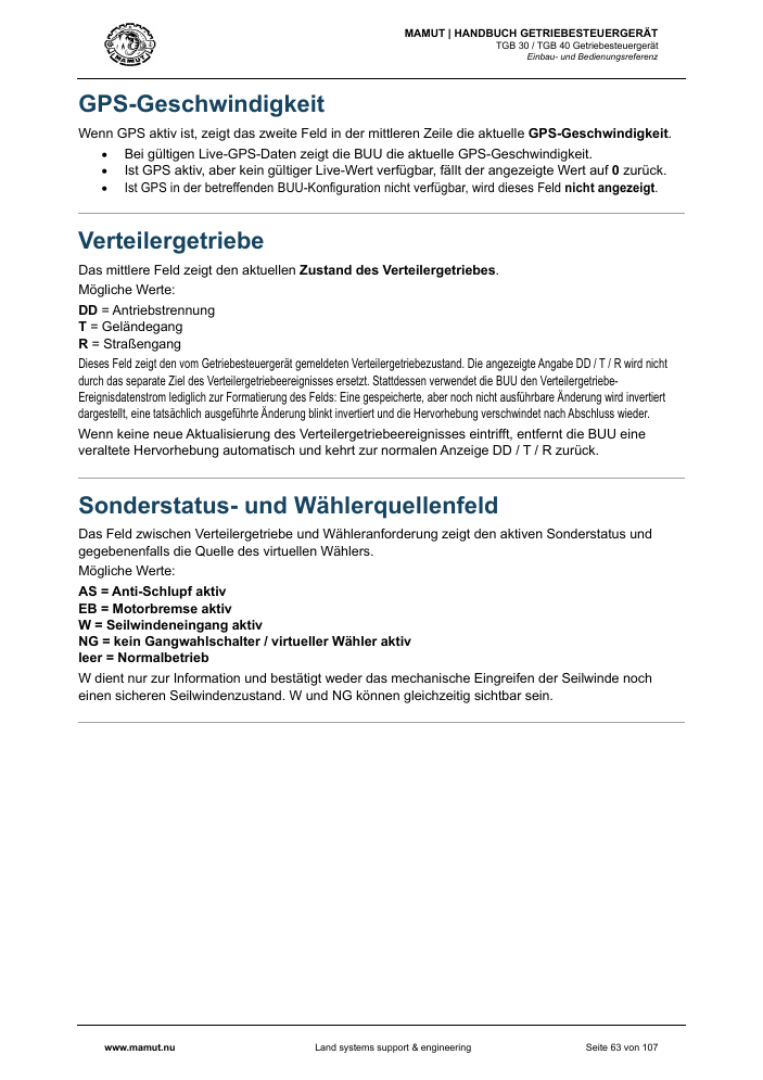 MAMUT TGB Anleitung page 63