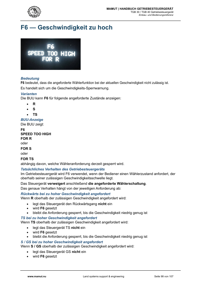MAMUT TGB Anleitung page 98