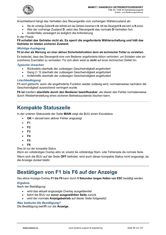 MAMUT TGB Anleitung page 99