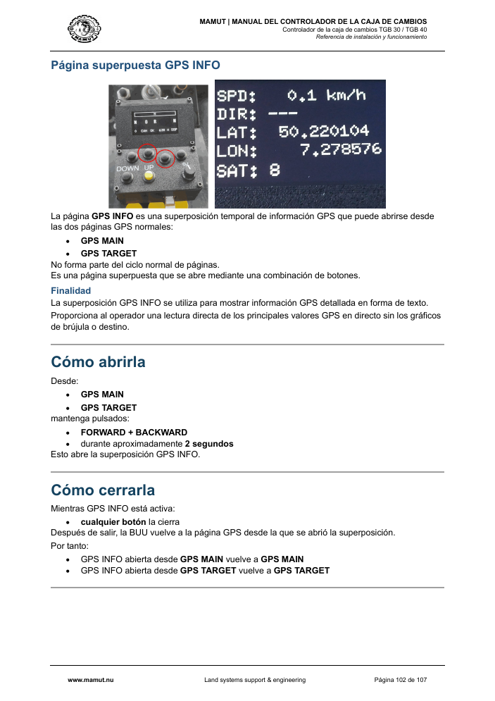 MAMUT TGB Manual page 102