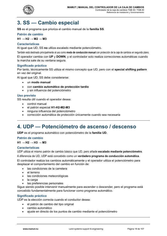 MAMUT TGB Manual page 18