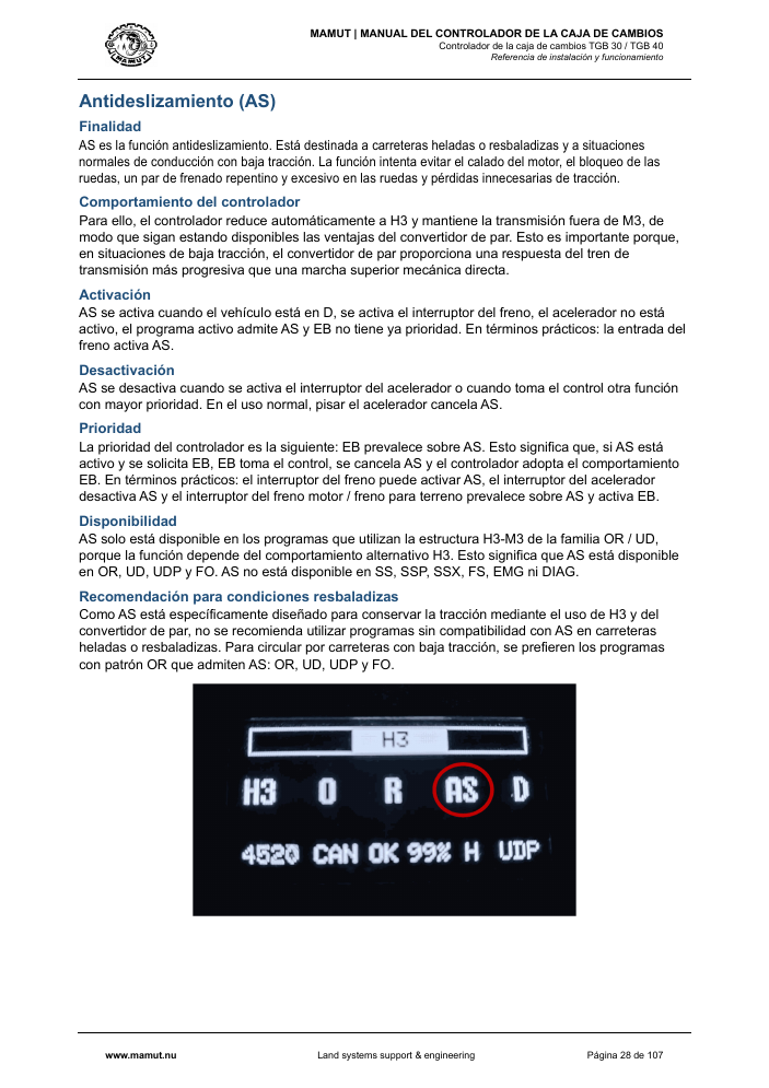 MAMUT TGB Manual page 28