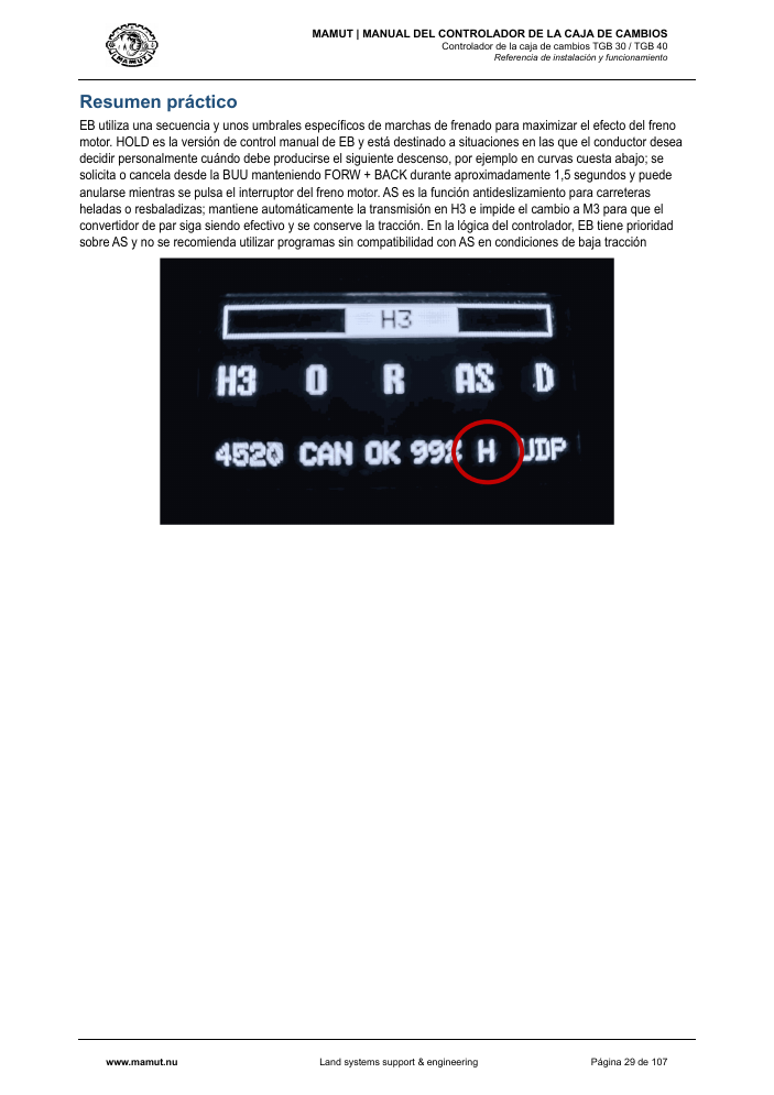 MAMUT TGB Manual page 29