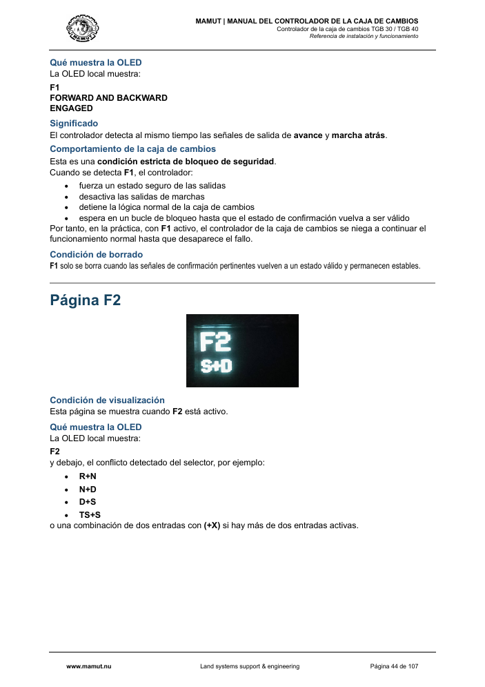 MAMUT TGB Manual page 44
