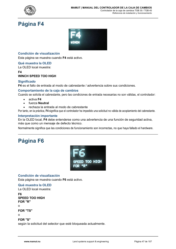 MAMUT TGB Manual page 47