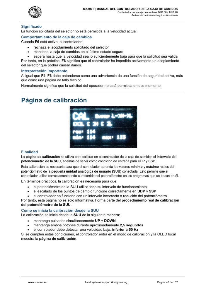 MAMUT TGB Manual page 48