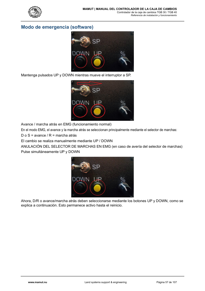 MAMUT TGB Manual page 57
