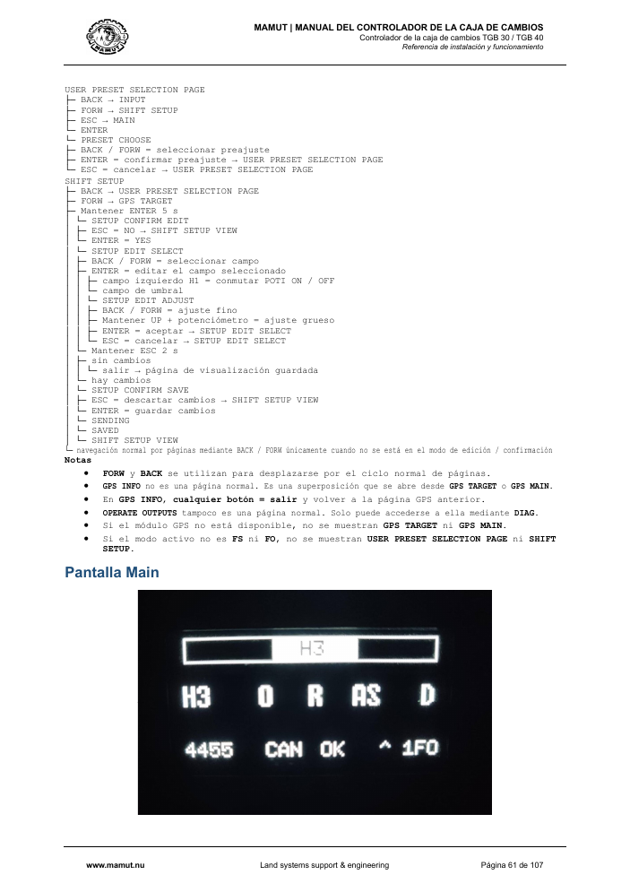 MAMUT TGB Manual page 61