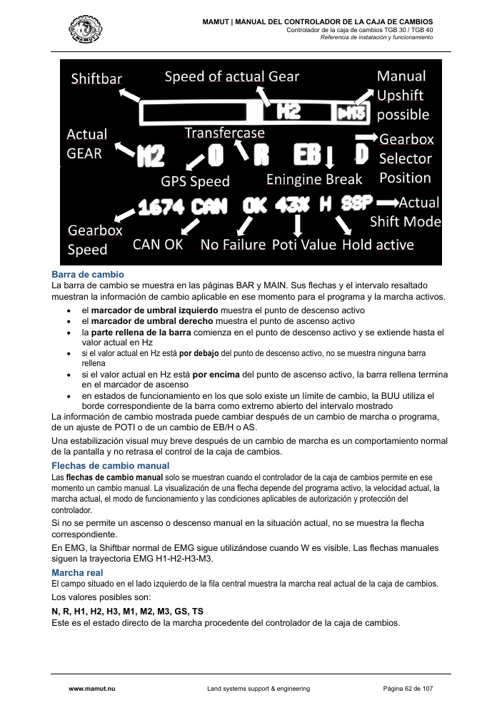 MAMUT TGB Manual page 62