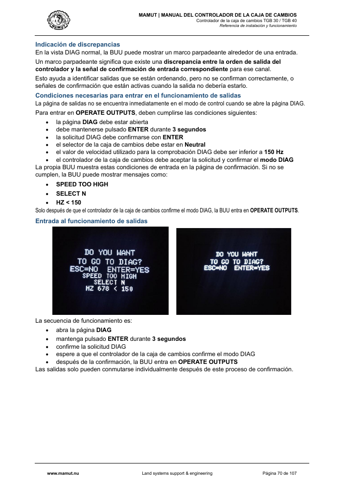 MAMUT TGB Manual page 70