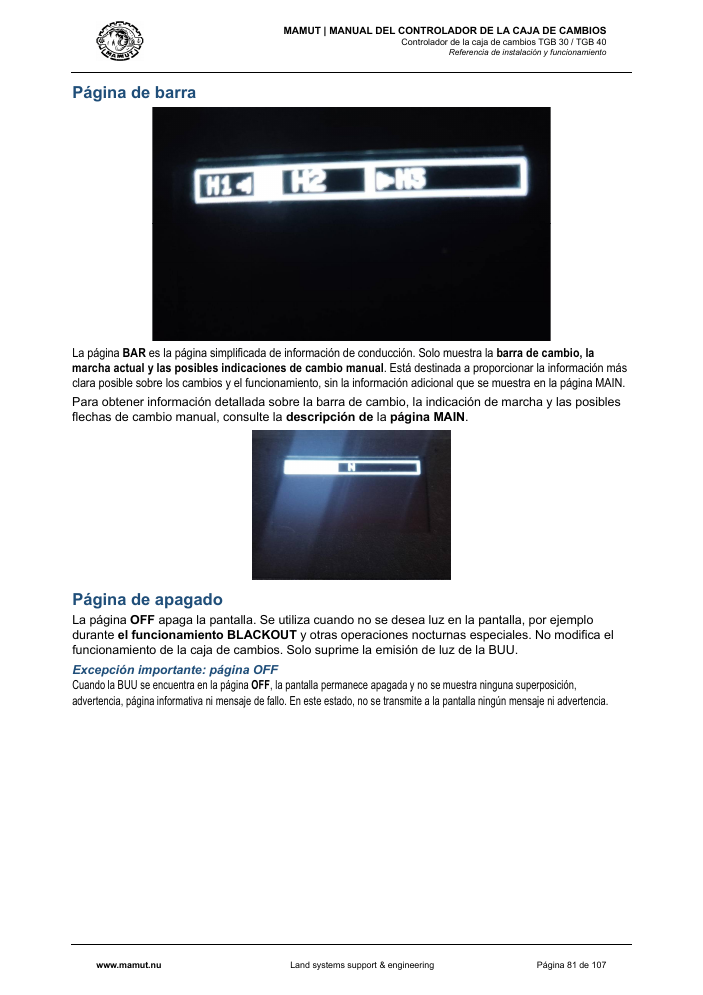 MAMUT TGB Manual page 81