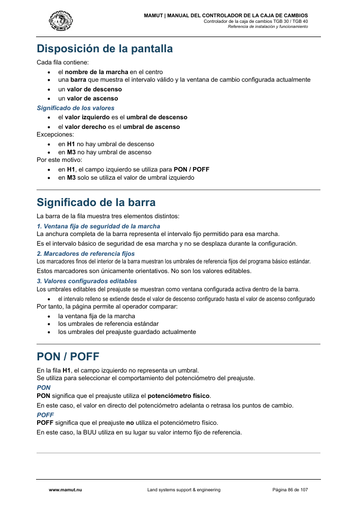 MAMUT TGB Manual page 86