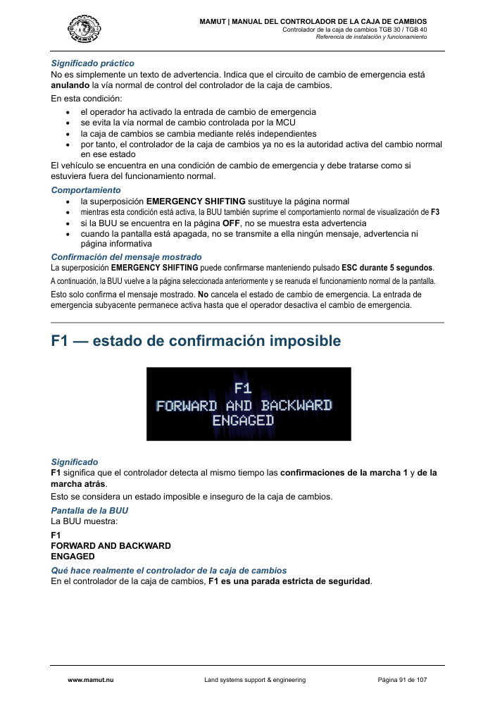 MAMUT TGB Manual page 91