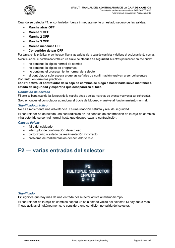 MAMUT TGB Manual page 92