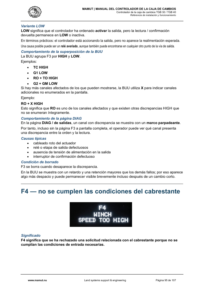 MAMUT TGB Manual page 95