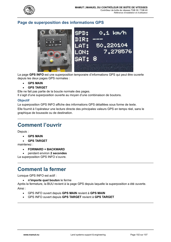 MAMUT TGB Manual page 102
