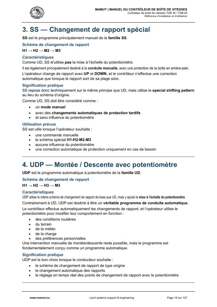 MAMUT TGB Manual page 18