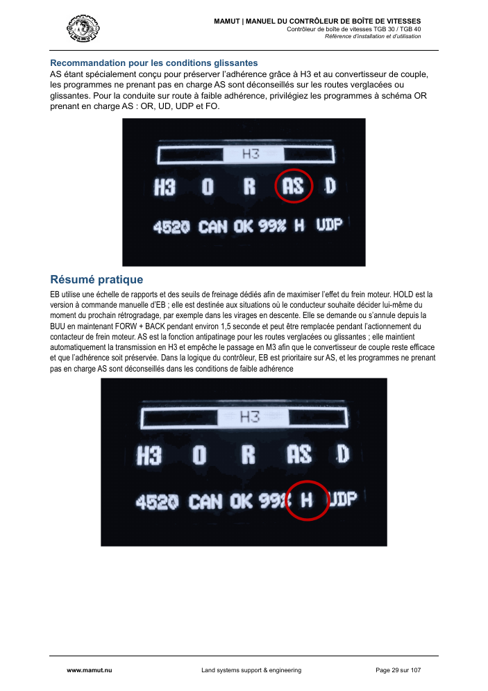 MAMUT TGB Manual page 29