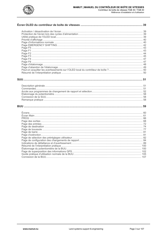MAMUT TGB Manual page 3