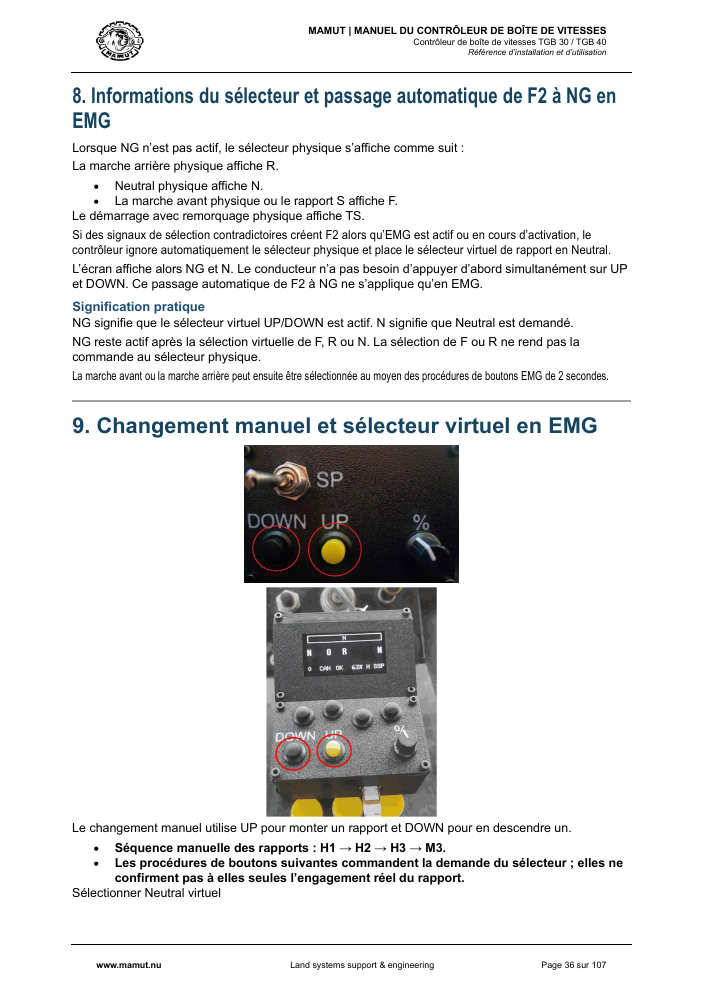 MAMUT TGB Manual page 36