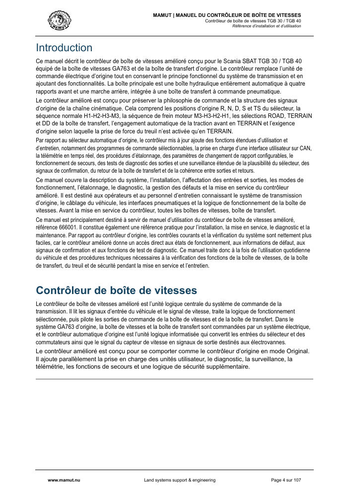 MAMUT TGB Manual page 4