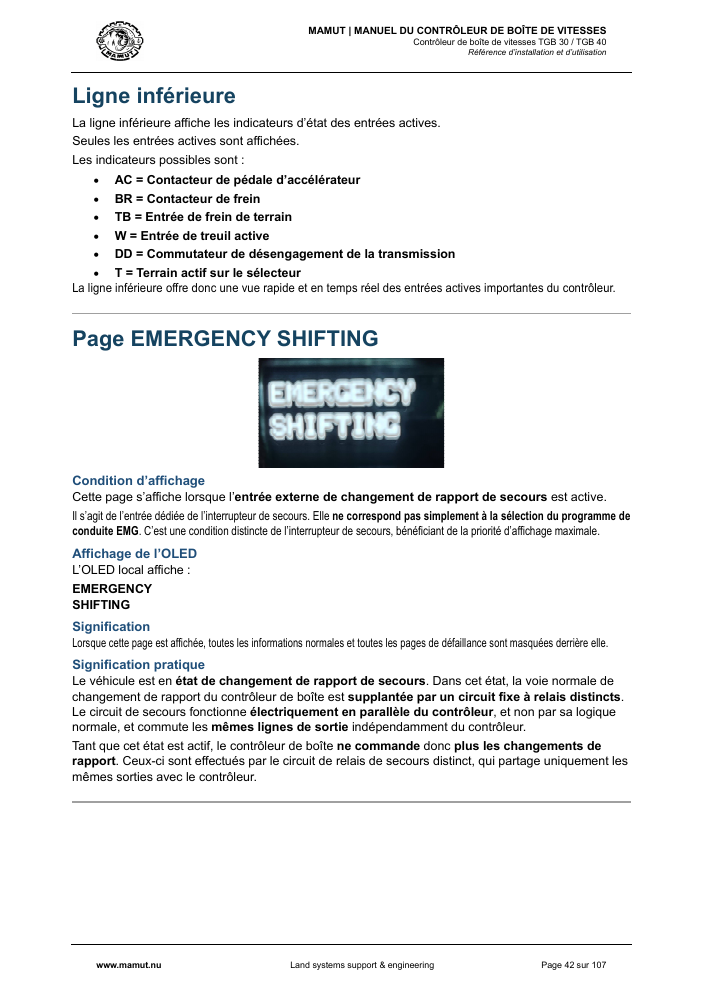 MAMUT TGB Manual page 42