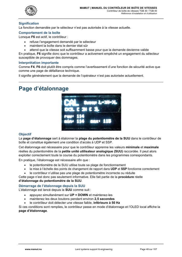 MAMUT TGB Manual page 48