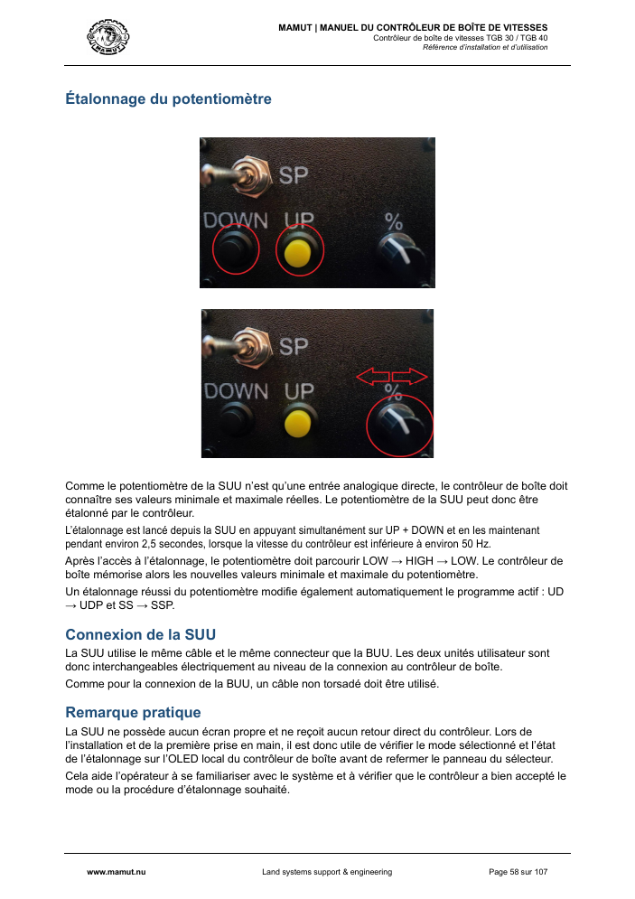 MAMUT TGB Manual page 58