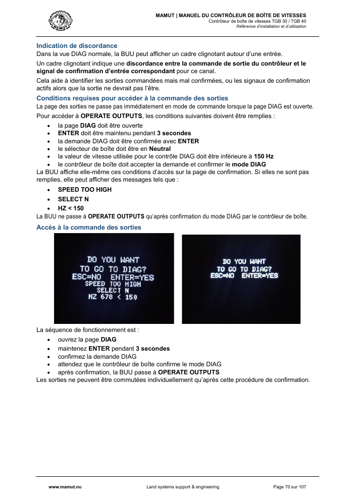 MAMUT TGB Manual page 70