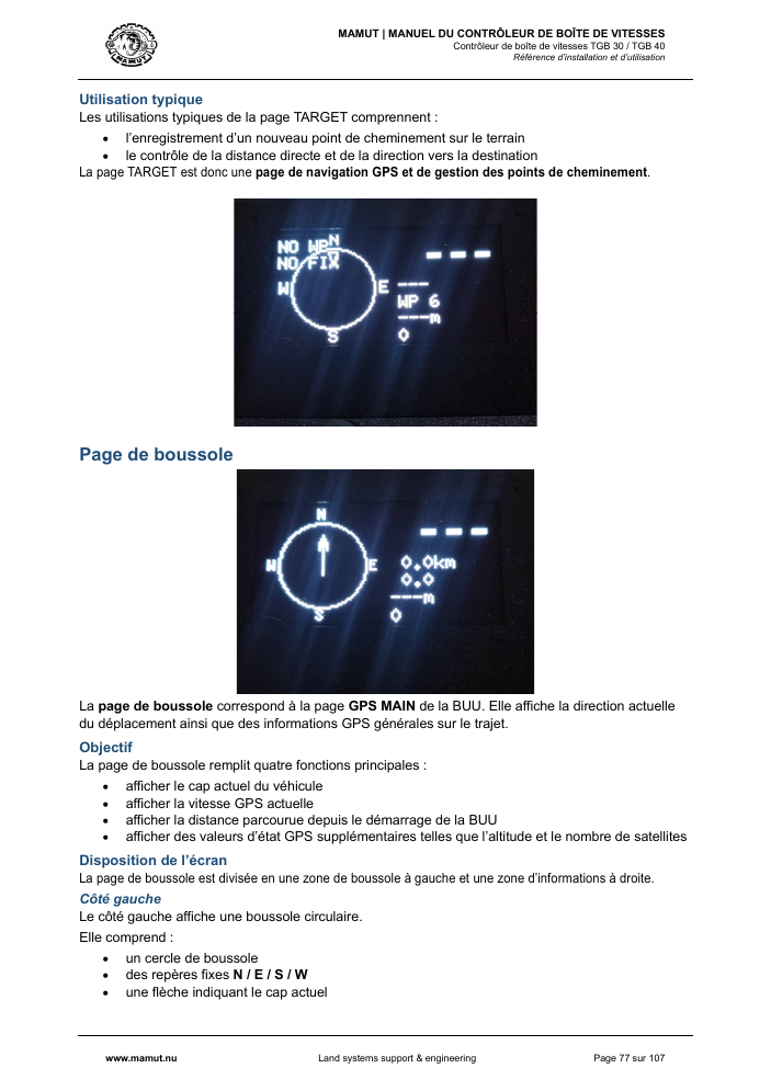 MAMUT TGB Manual page 77